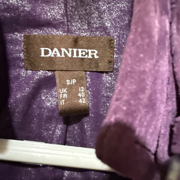 Genuine leather purple Danier jacket - Picture 2 of 4